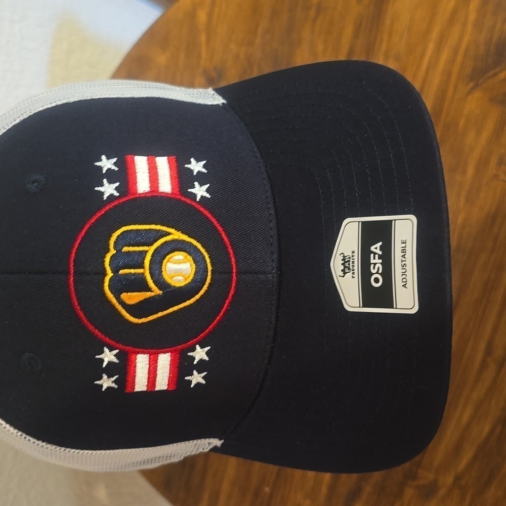 Milwaukee Brewers Fan Favorite SNAP BACK Baseball Hat MLB Unisex Black One size